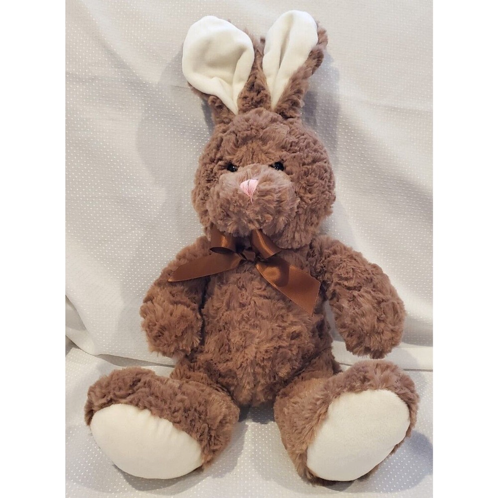 Brown Inter-American Products Bunny with Pink Sewn Nose